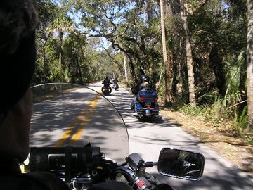 Riding at Daytona Spring Bike Week 2010