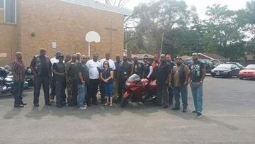 with the mayor after the parade