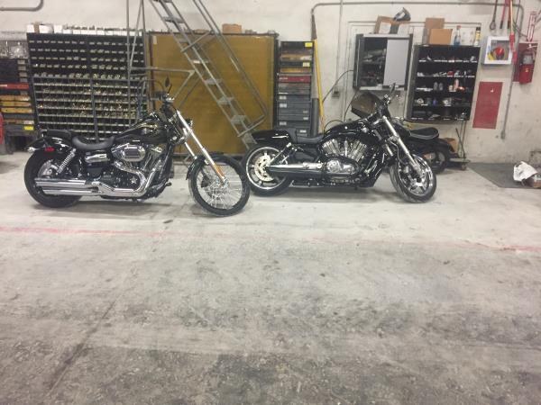 Bikers ride to work!