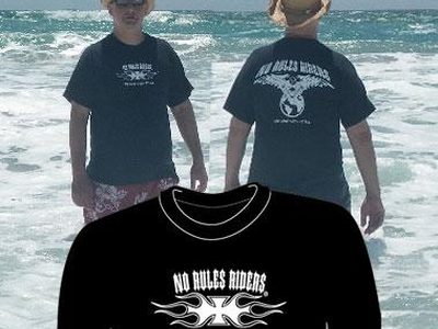 NRR Flame/Cross-C- Black = front centered cross