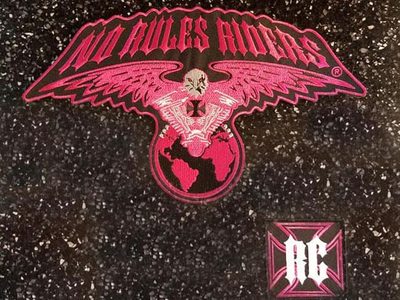 Pink 13 and 12 inch back patch