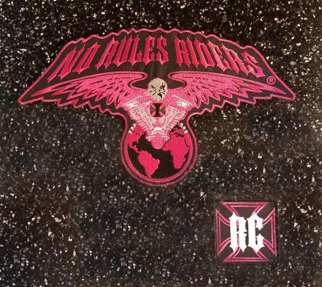 Pink 13 and 12 inch back patch