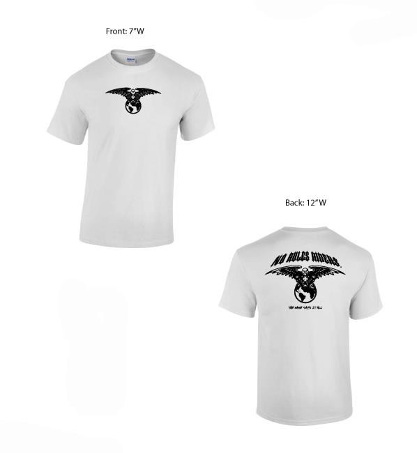 Short Sleeve = White = modern logo